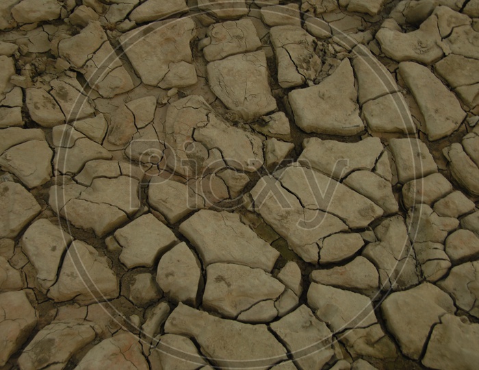Mud Texture in a Fields, Draught, Famine