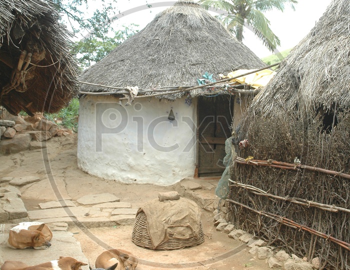 Huts at Rural villages