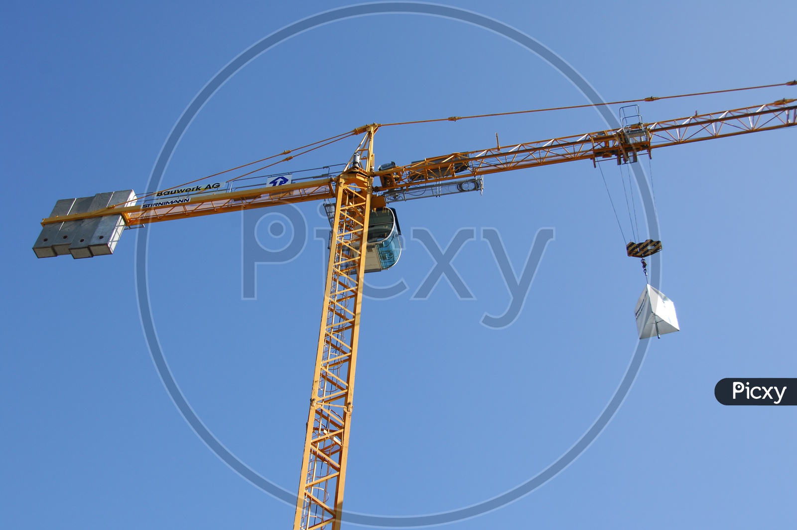 Tower Crane with blue sky