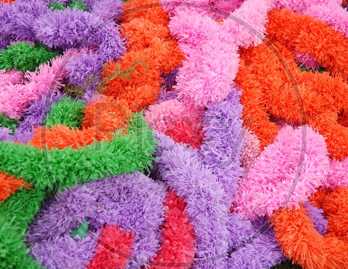 Decorative multi colour floral specimens