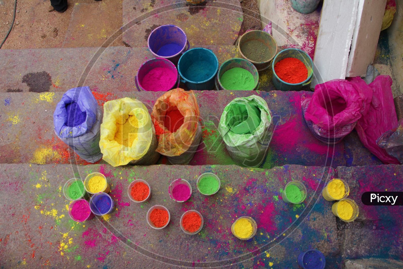 Holi Colour Powders in Covers