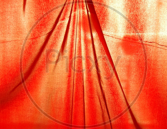 Nylon curtain in the sunlight