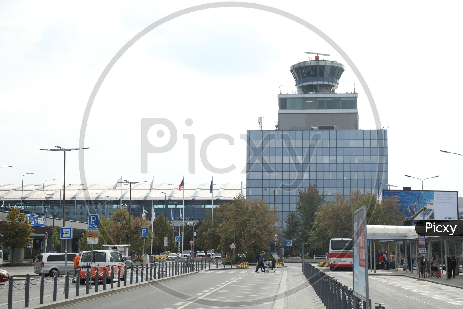 ATC Air Traffic Control In Vaclav  Havel Airport