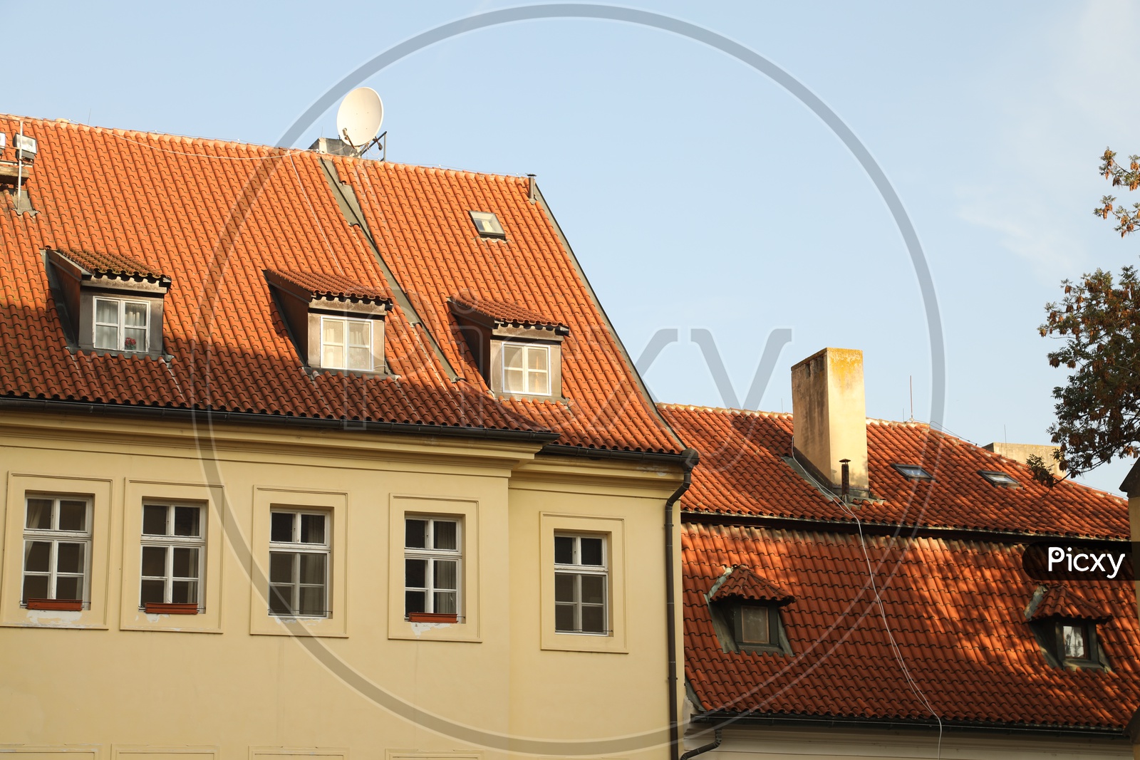 Roof tops of the Houses in Prague - Czech Republic
