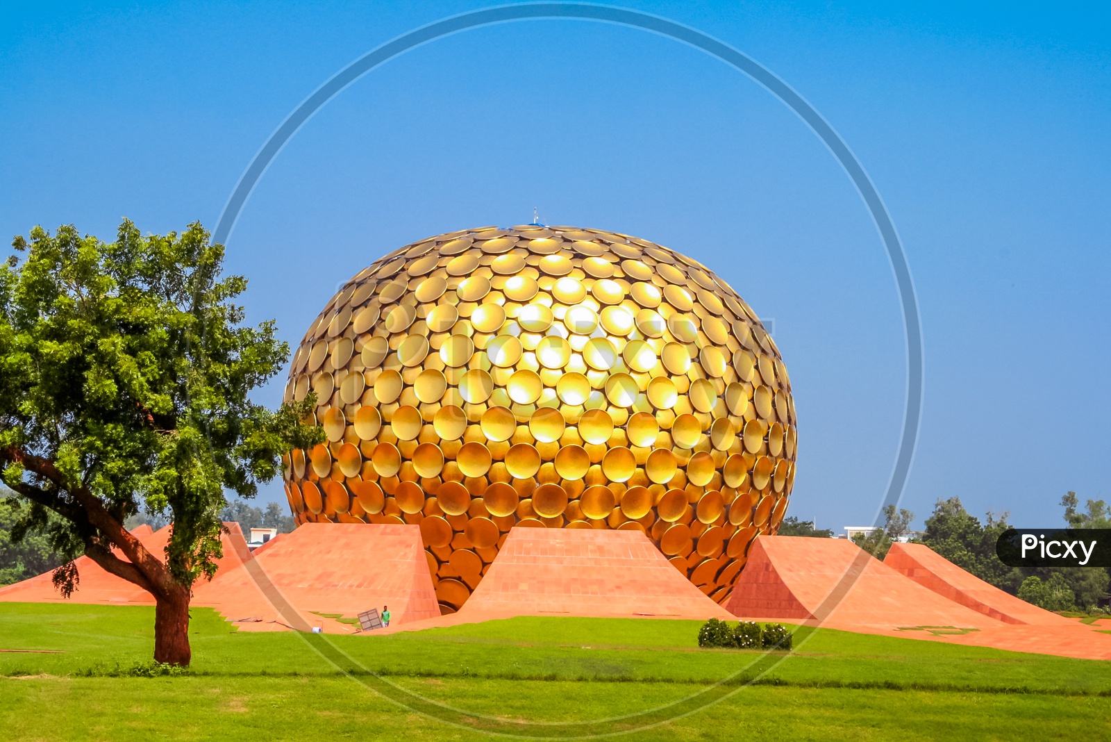 Golden globe of Auroville
