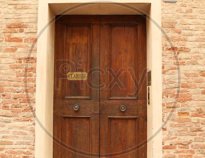 Wooden door of a Monastery