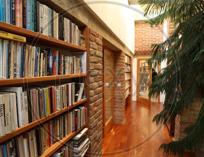Book shelf on the wall