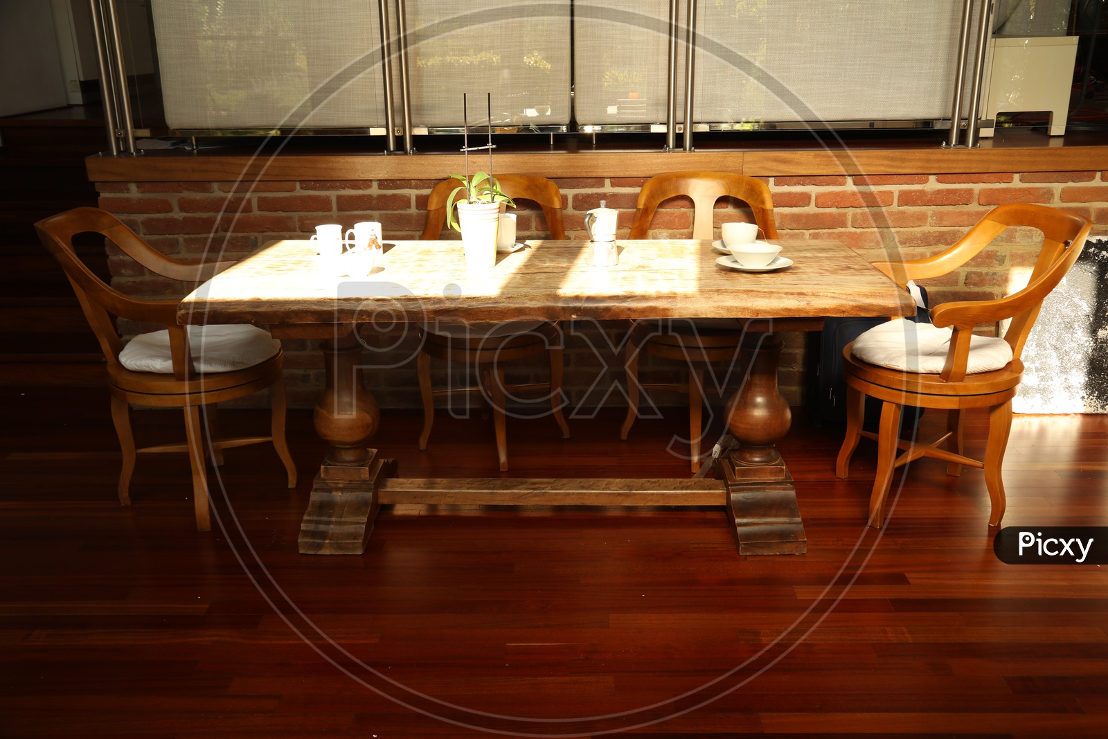 Dining table in the house