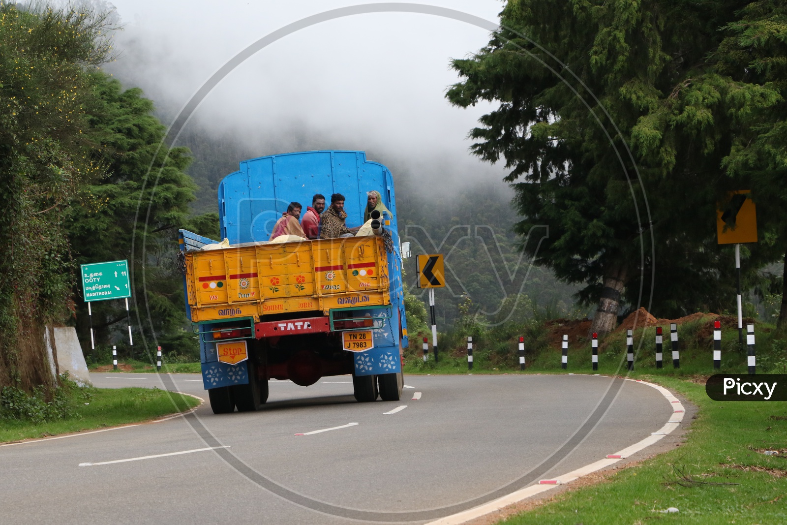 Heavy Vehicles On The Ghat Roads Of Ooty