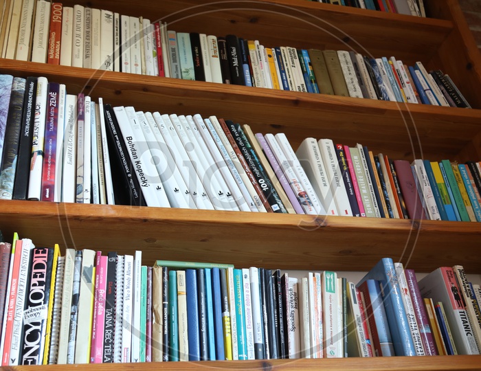 Books in the rack