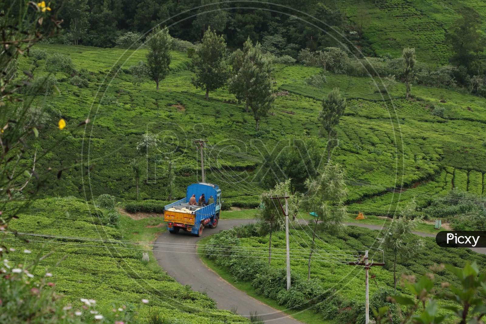 A Heavy Vehicle In The Roads of Ooty
