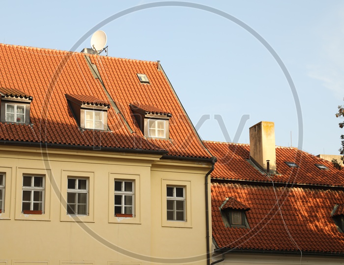 Roof tops of the Houses in Prague - Czech Republic
