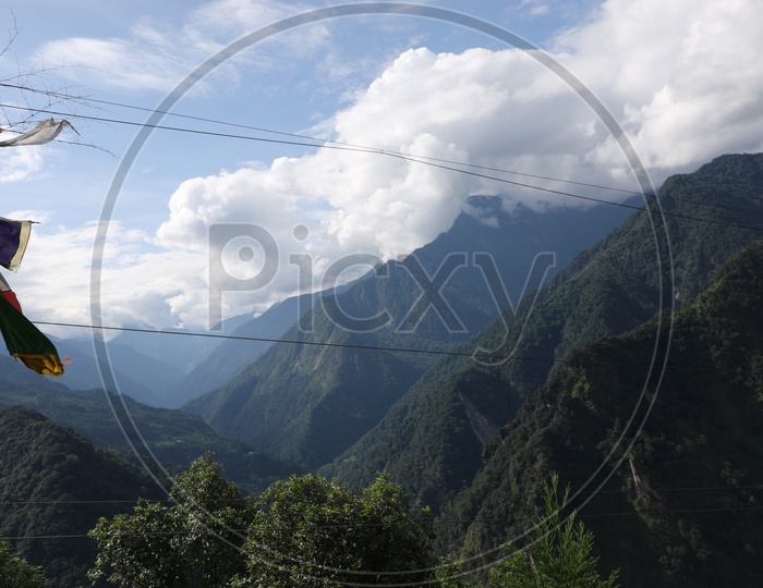 Beautiful mountains of Sikkim