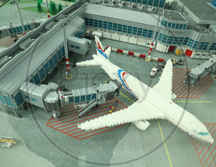 Vaclav Havel Airport Model Display