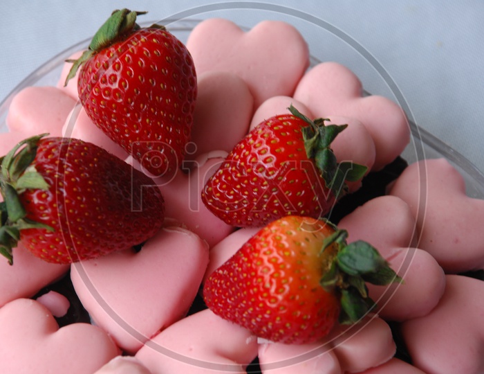 Strawberry Fruits Studio shot
