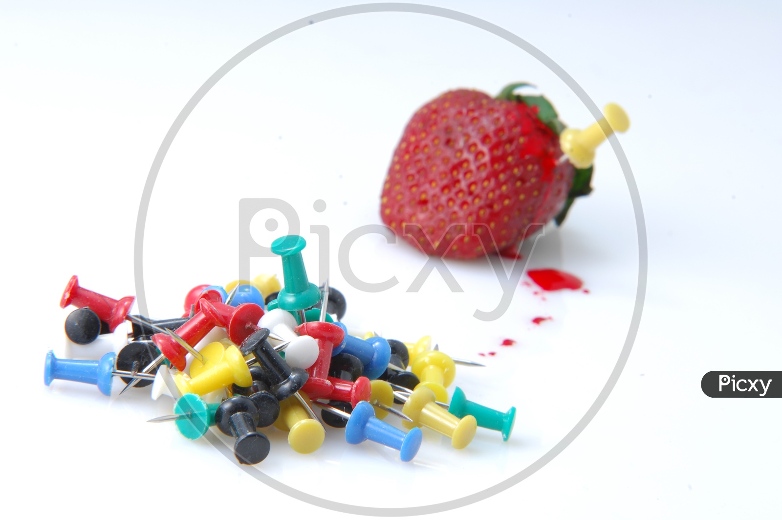 Strawberry Fruit and office pins