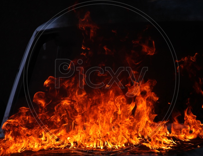 Photograph of  Fire flames