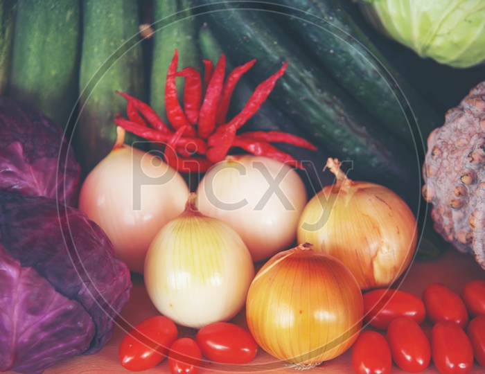 Close up shot of Onions