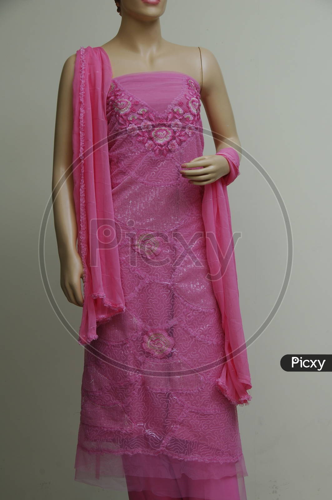Photograph of Pink chudidhar dress