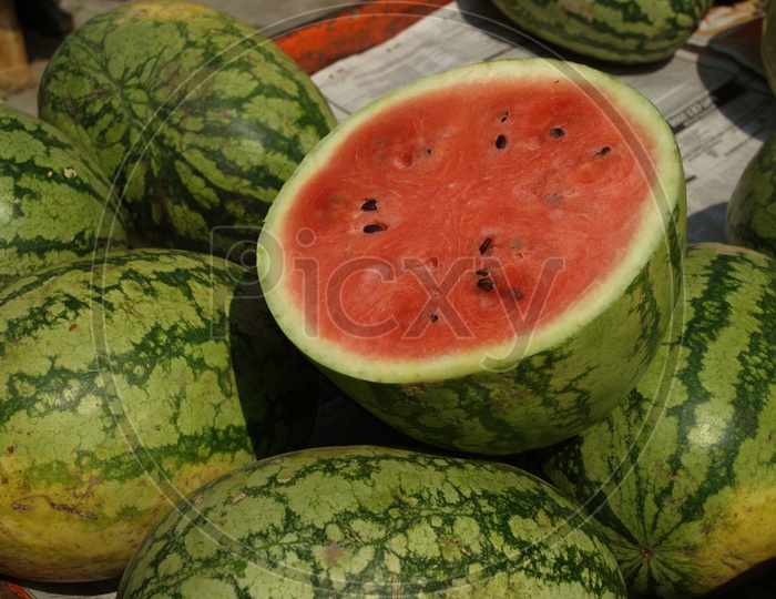 Watermelons and Watermelon Slices