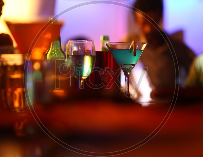 Beautiful shot of Cocktail Glass