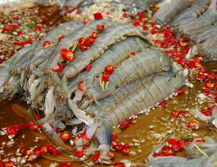 Lobster or king Prawn  Dish