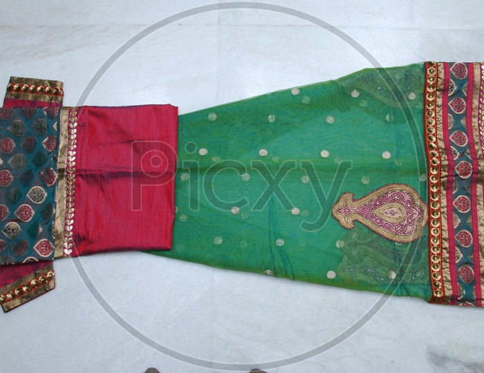 Traditional Indian dress material