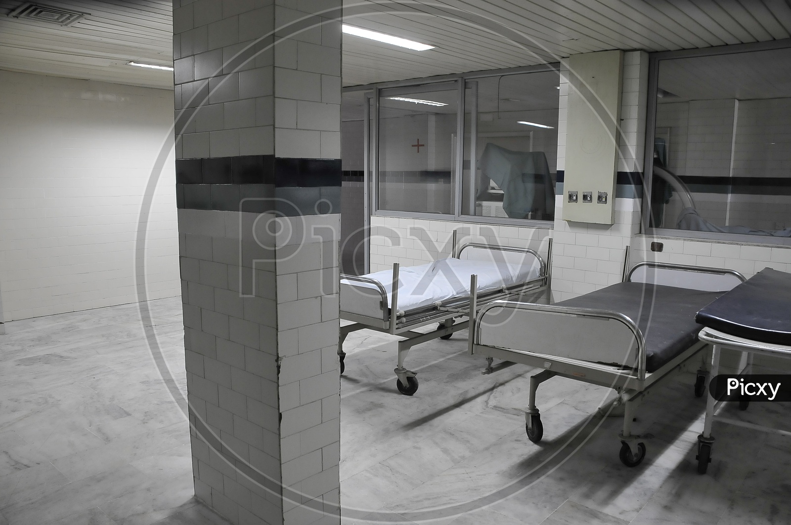 Patients recovery beds in Hospital