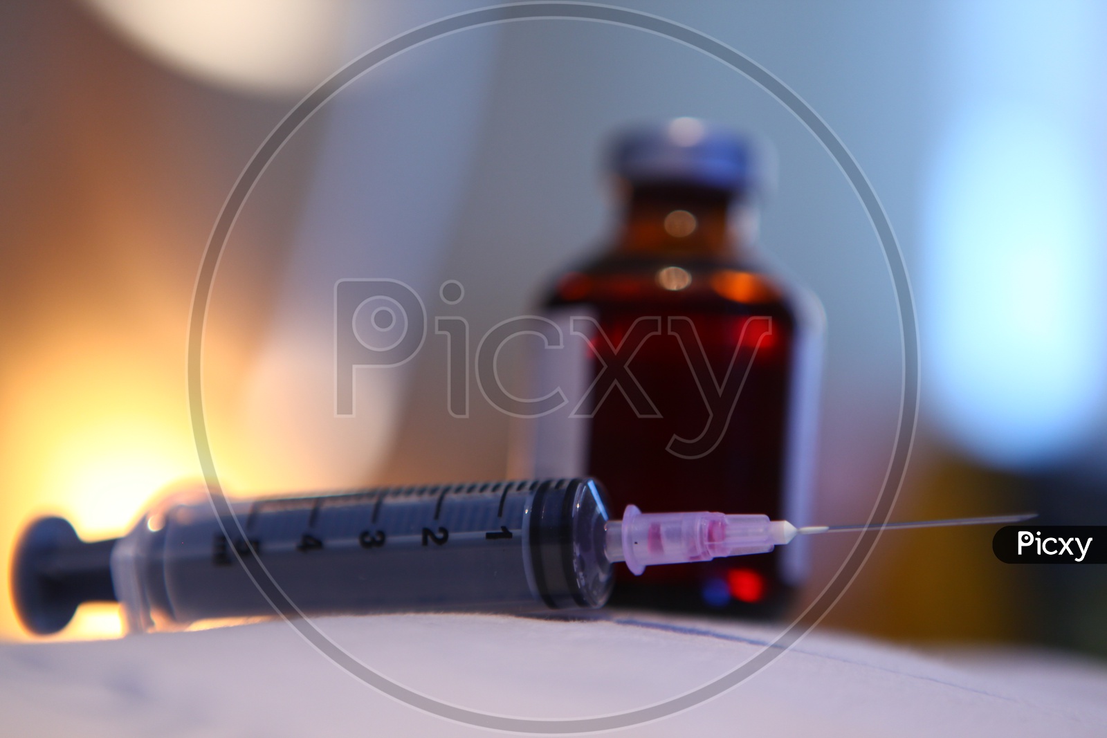 Close up shot of Syringe