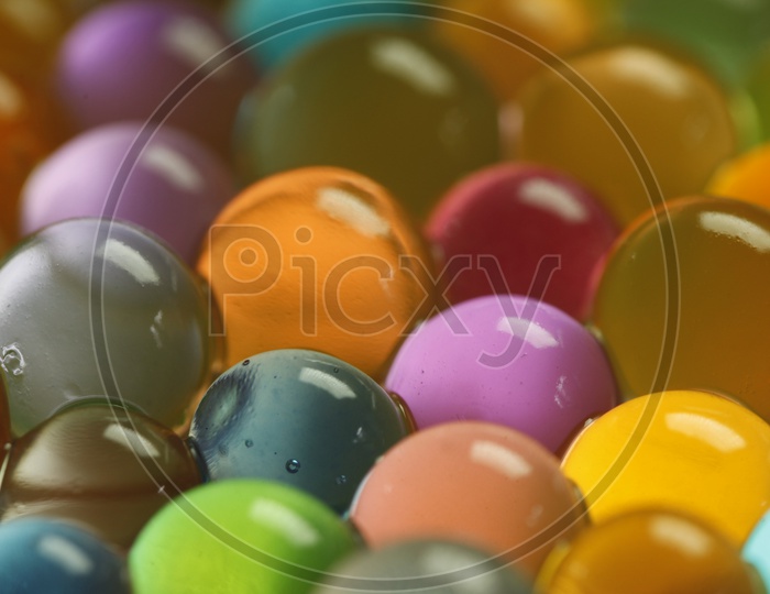 Multi colour aqua crystal gel balls