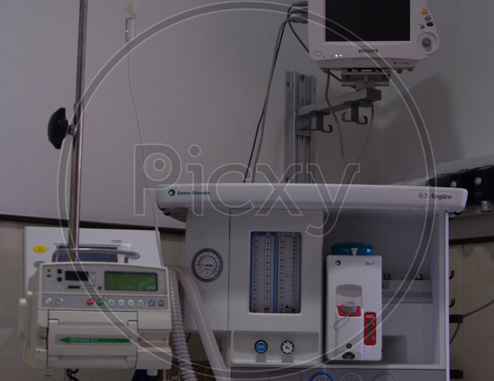 equipment and medical devices in a Hospital