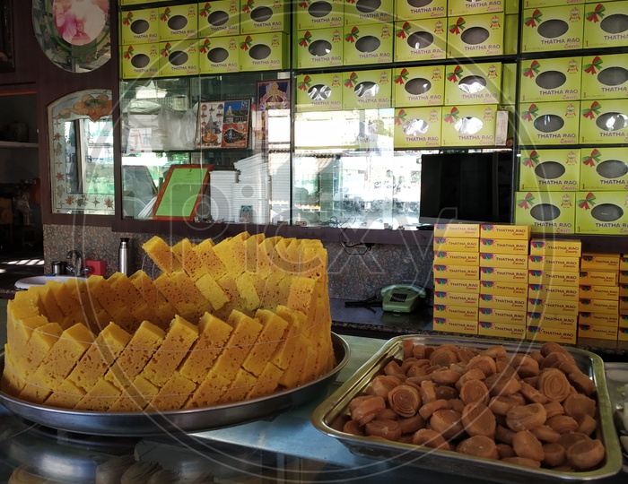 Mysore pak Sweet at  Thatha Rao Sweet Shop