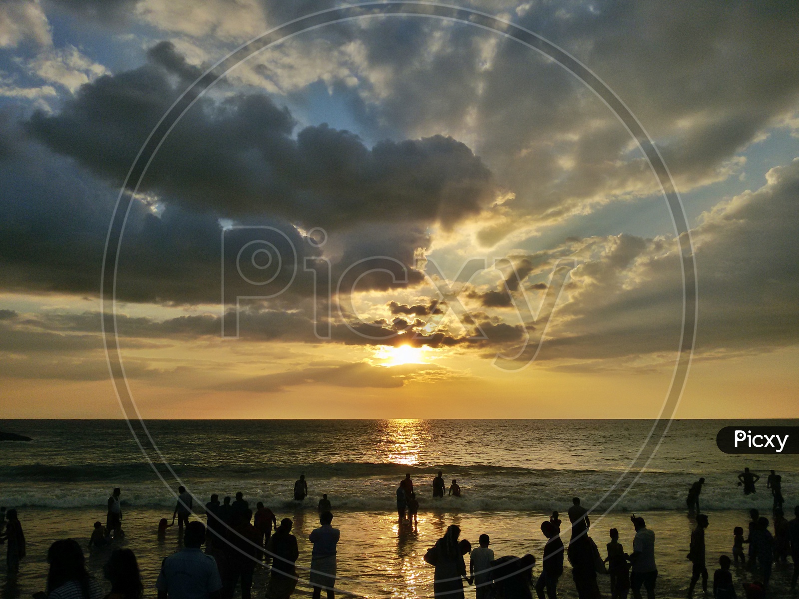 Sunset in Kovalam Beach,Kerala,India