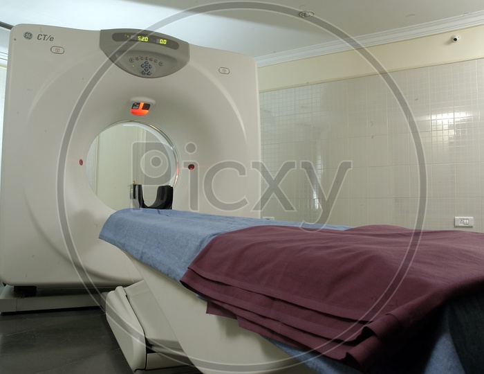 Photograph of CT Machine in a Hospital
