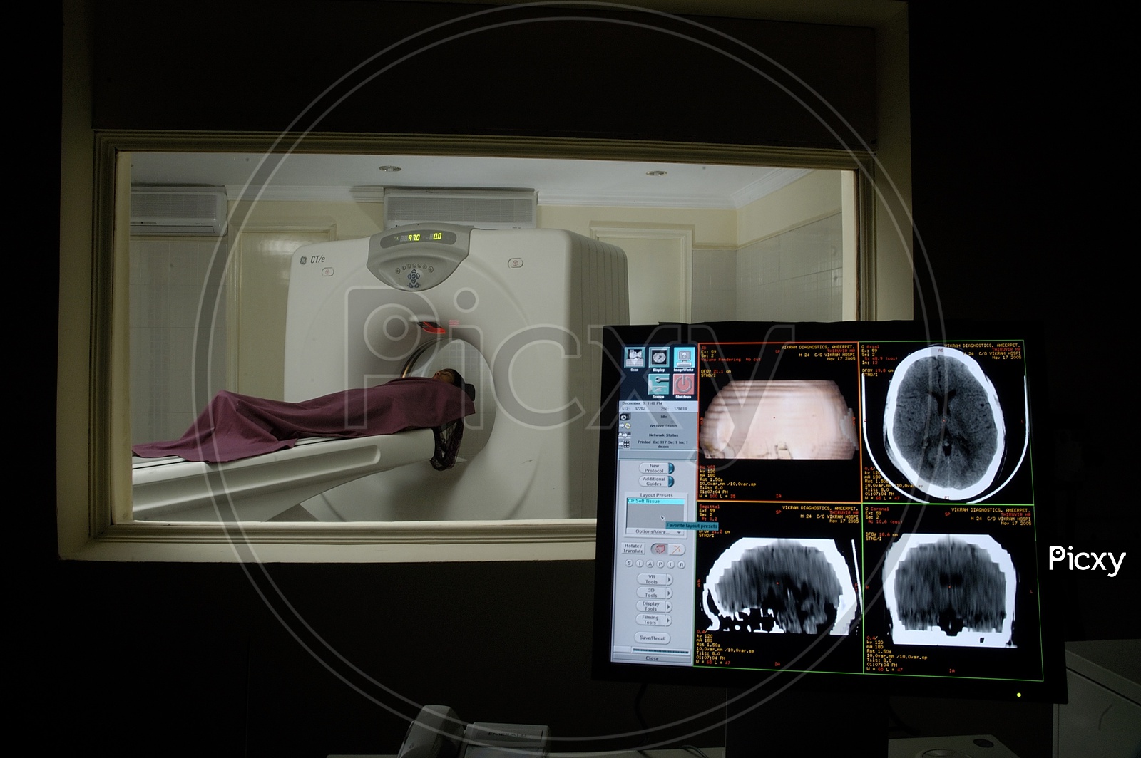 Photograph of CT Scan Machine in a Hospital