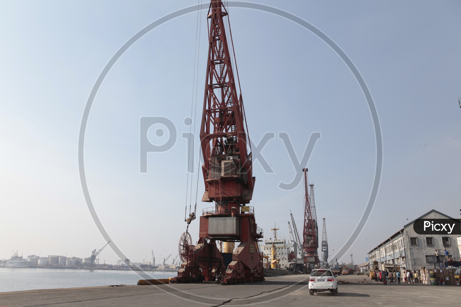 Heavy Cranes in port