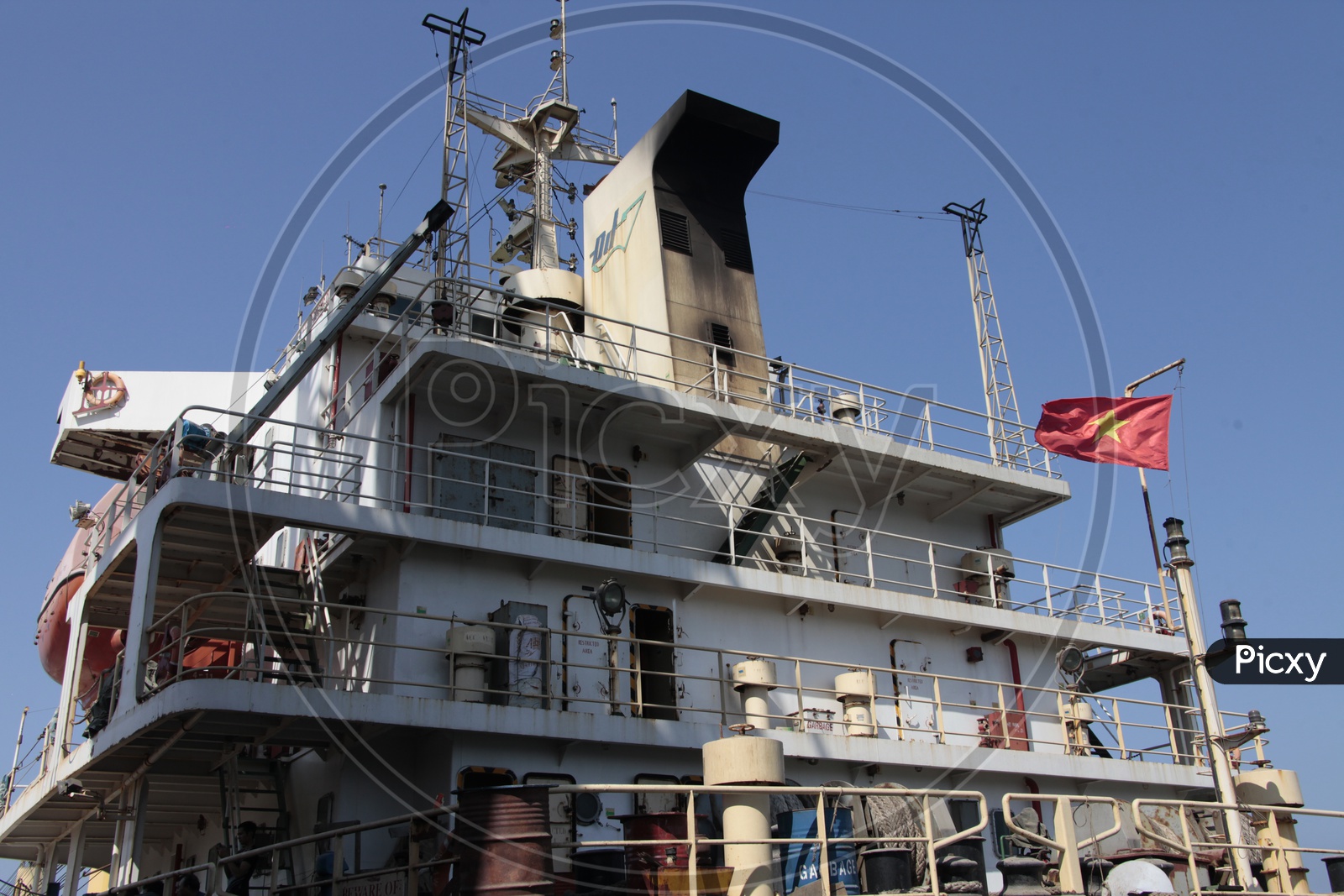 Ship Decks With Navigation Equipment