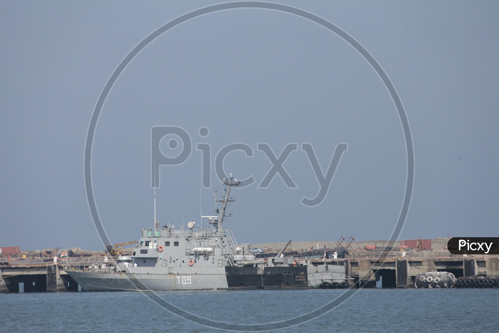 T69 Serveillance Ship In Port
