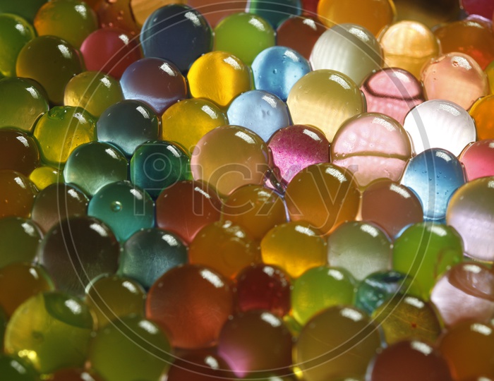 Multi colour aqua crystal gel balls
