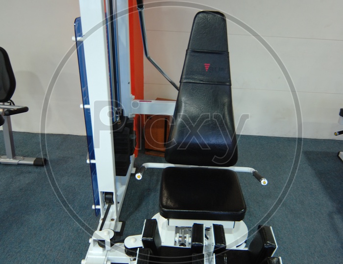 Leg Abduction machine in a Gym