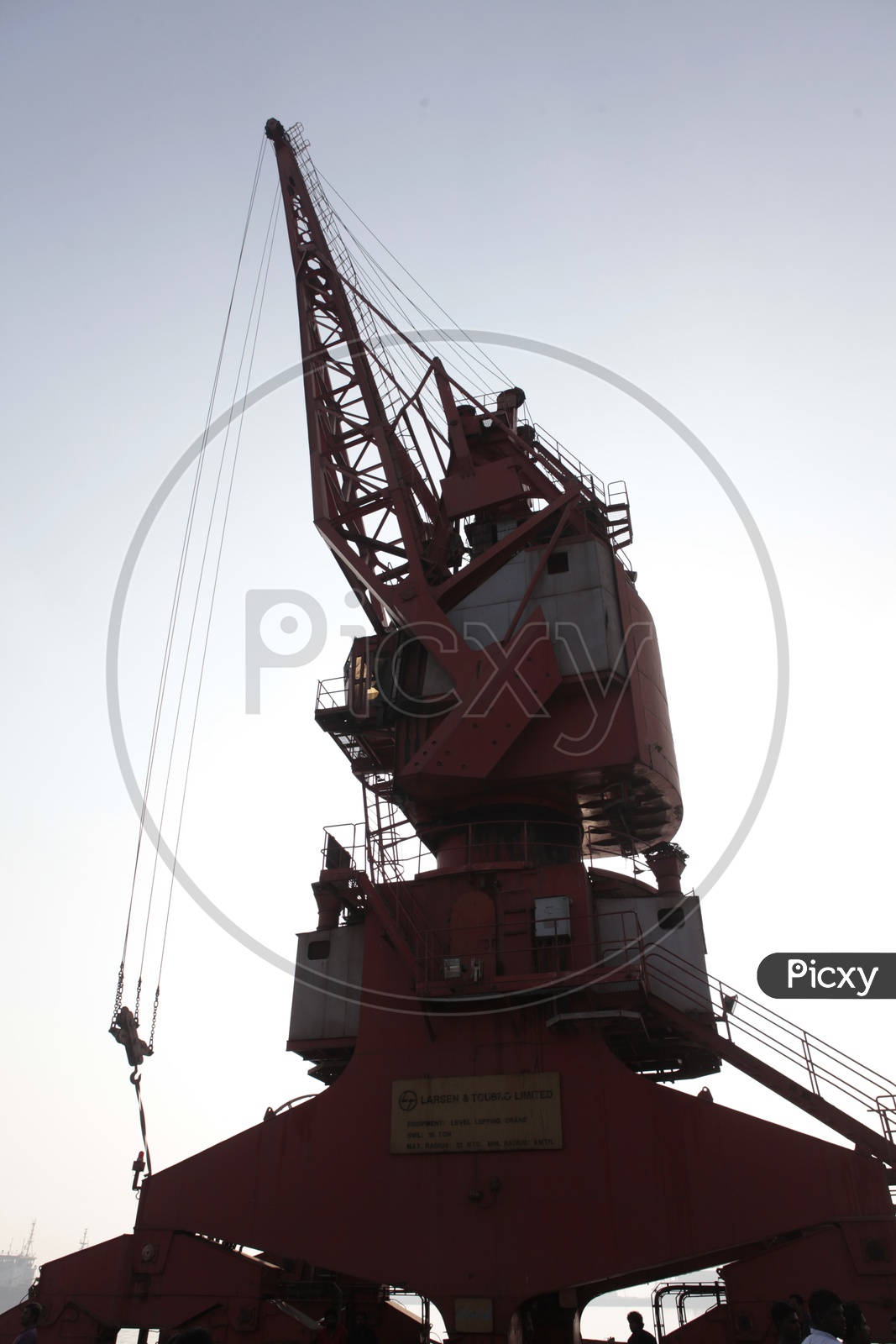 Heavy Cranes In Harbor