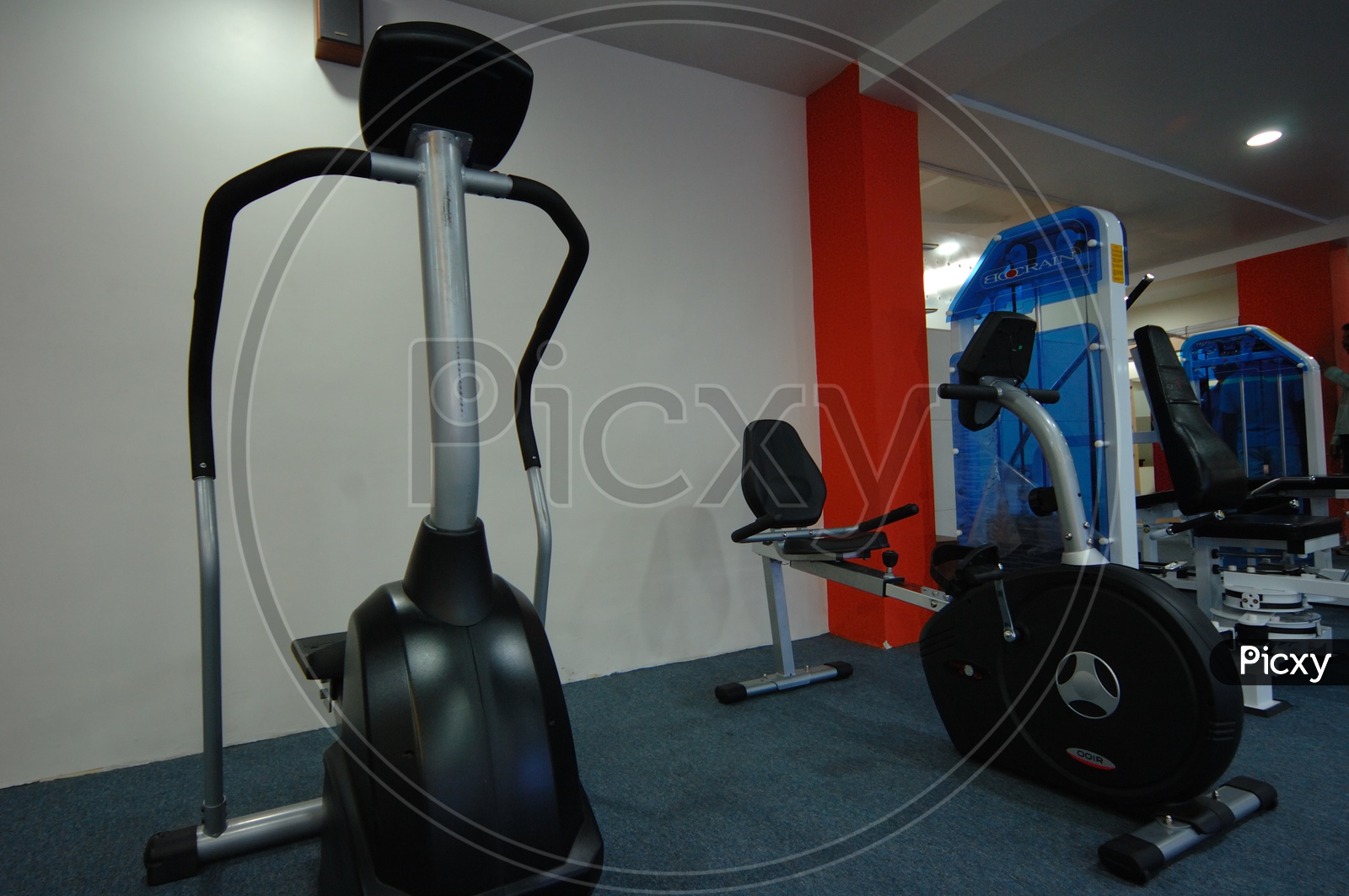 Fitness and strengthening equipment in the gym - Cycles