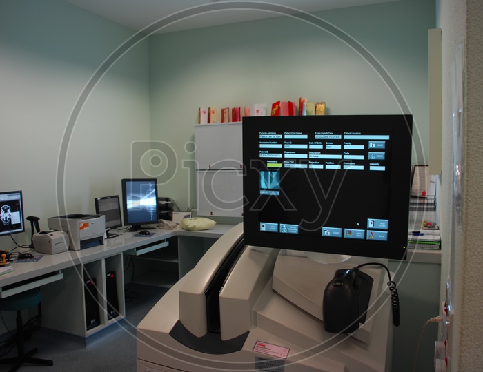 Medical Lab with equipment at the hospital