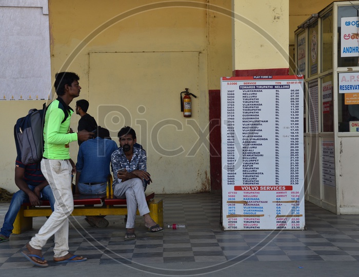 Bangalore to Andhra Pradesh bus services and timings list  in Majestic bus stand, Bangalore