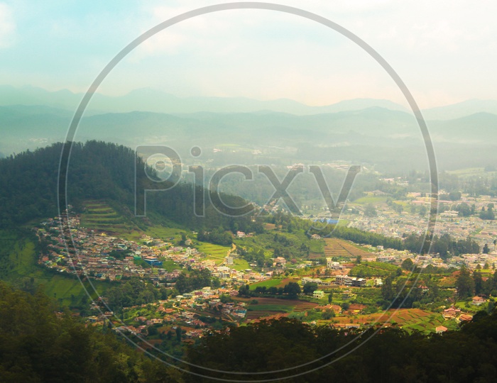 Scenic view  of ooty