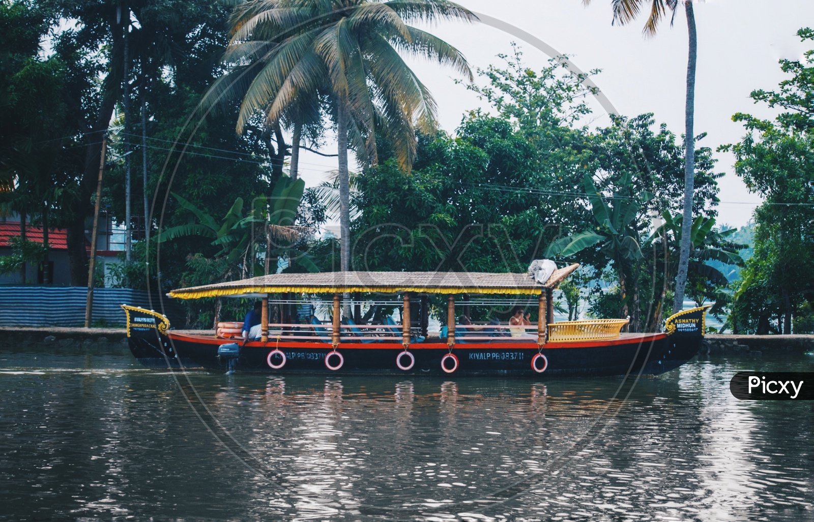 Boat in Backwaters of kerala
