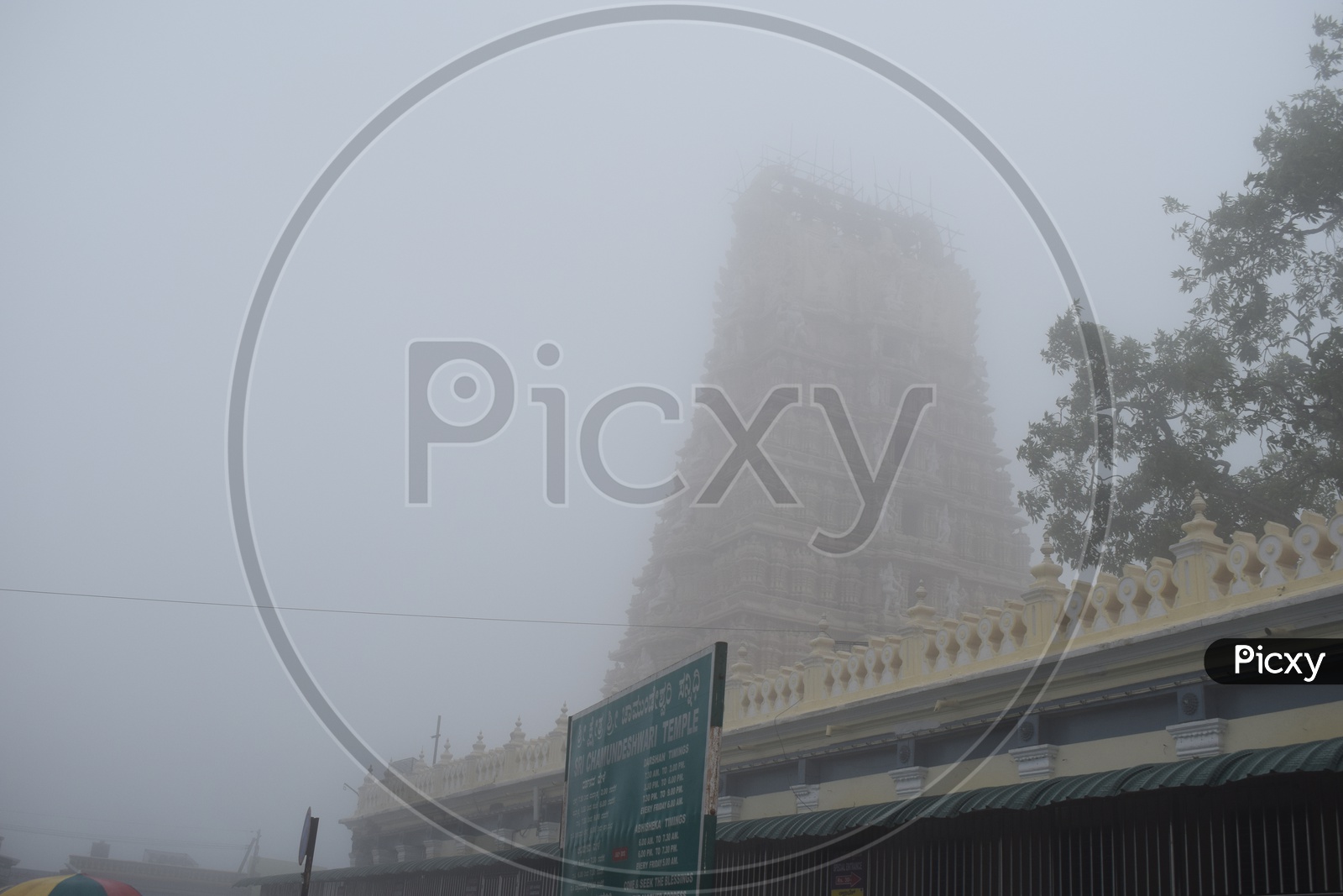Foggy Temple Morning Look