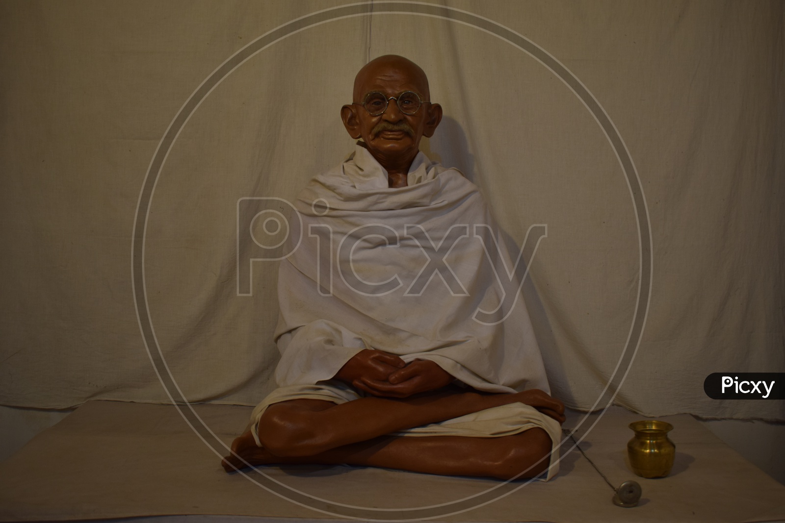 Mahatma Gandhi made out of Wax