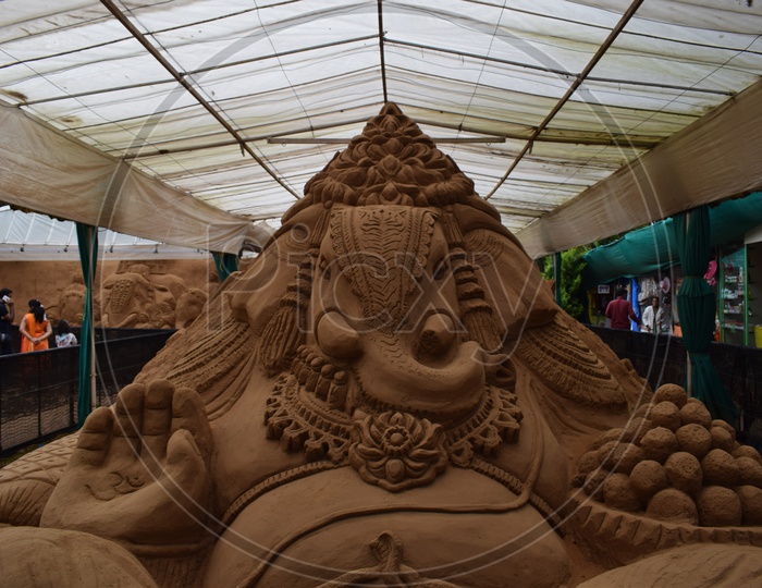 Elephant Sand Sculpture