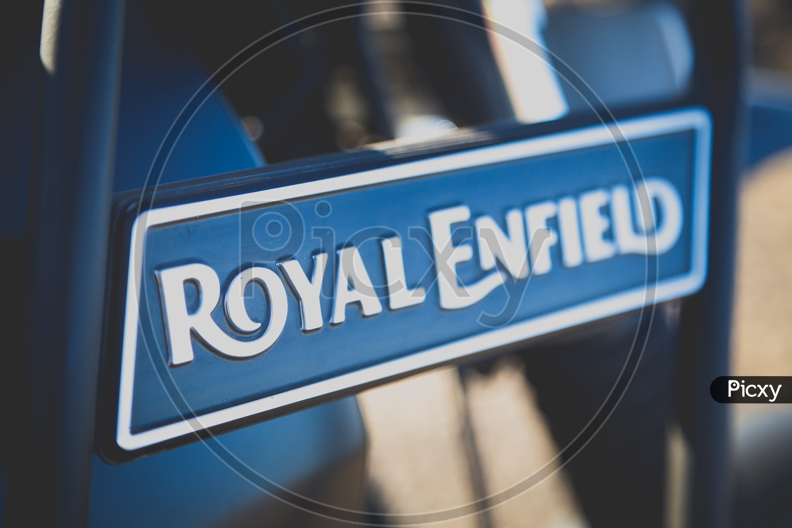 Royal Enfield Name Plate On Himalayan Bike